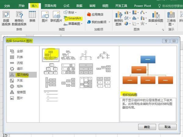 如何在excel中画组织架构图_360问答