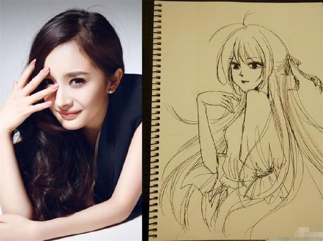 迪丽热巴画画,昆凌画画,杨幂画画,网友:和她比,