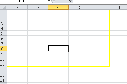 在Excel中如何给表格区域加上金色外边框线