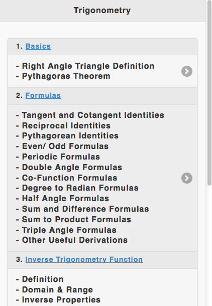 Maths Formula Reference Free截图2