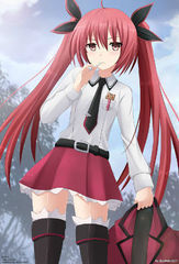 <em>红色头发</em>双尾辨的女孩那个动漫叫什么,眼睛是