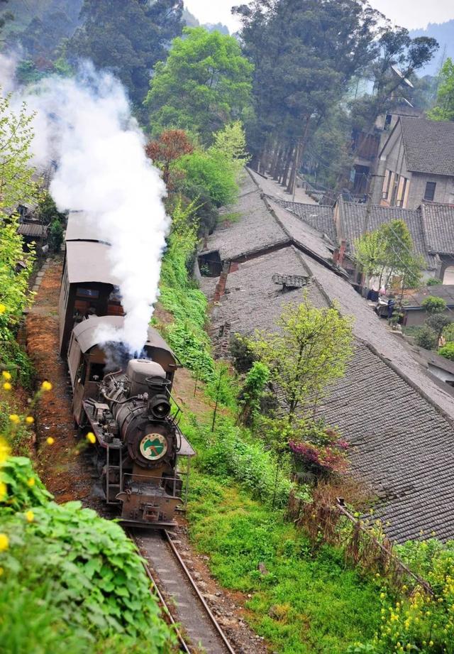 嘉阳蒸汽小火车，坐上去就开往春天