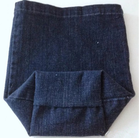 怎样用废旧牛仔裤做收纳袋_360问答