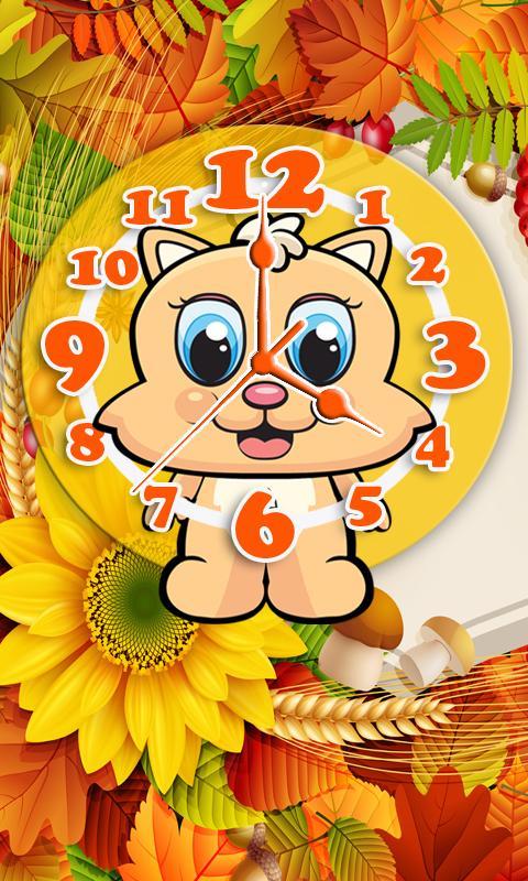 Cat Clock Theme with Alarm LWP截图3