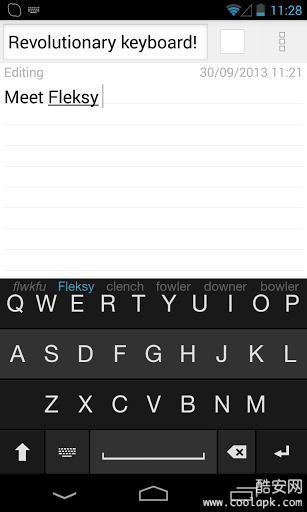 Fleksy输入法截图1