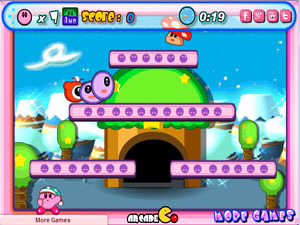 星之卡比大战怪物,星之卡比大战怪物小游戏,3