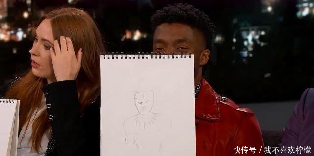 复联3演员画自己角色,灭霸有点调皮,冬兵画的