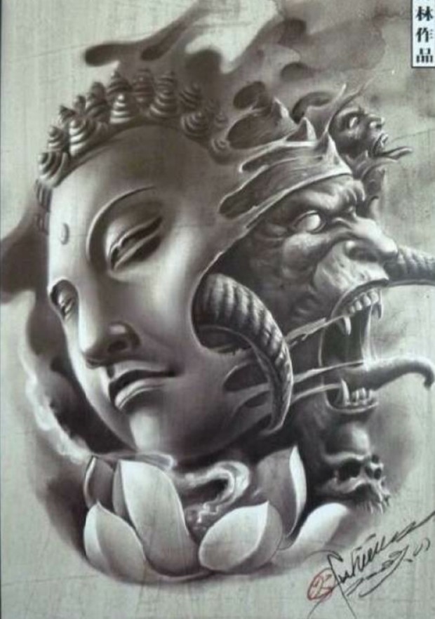 图片半佛半魔_360问答