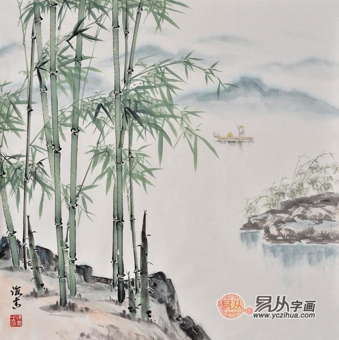 卧室床头挂画选什么 山水画风景优美更适合