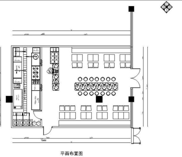 我想问一下这个平面图符合石家庄的那个餐厅平面设计图呢?