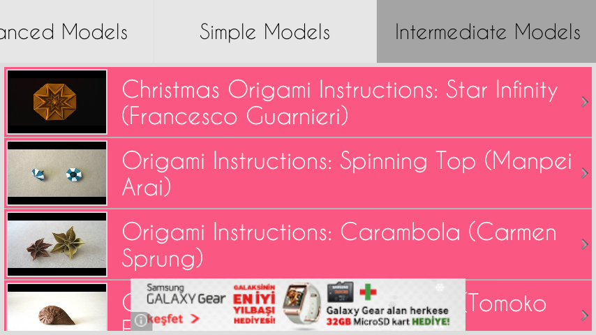 Origami Tutorials HD截图4