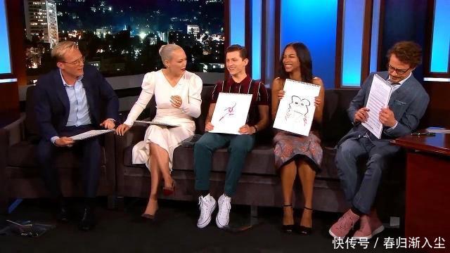 复联3演员画自己角色,卡魔拉有点搞笑,钢铁侠