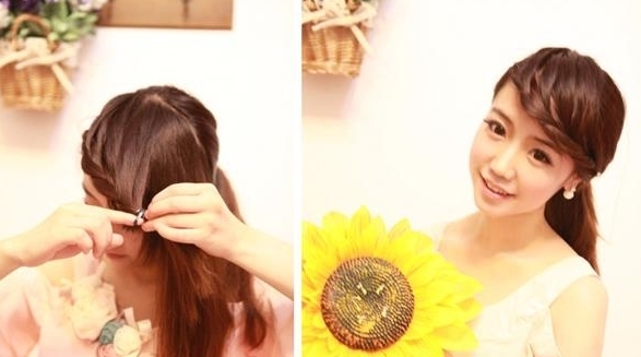 没有刘海的长脸女学生怎么<em>编头发</em>_360问答