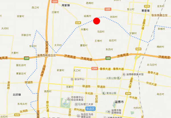 请问济青高铁淄博火车站设在哪里?