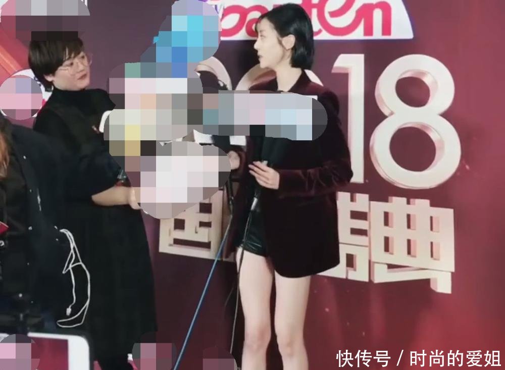 李溪芮接受采访, 摄影师角度刁钻, 真实腿型