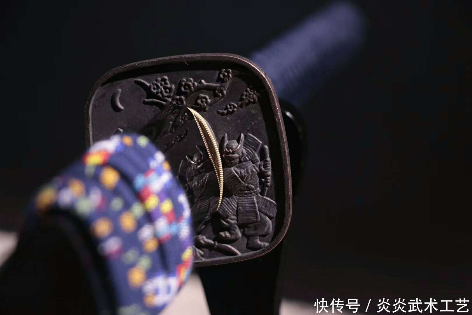 加宽加长高性能武士刀 刀鞘彩绘穿墙龙图 开双