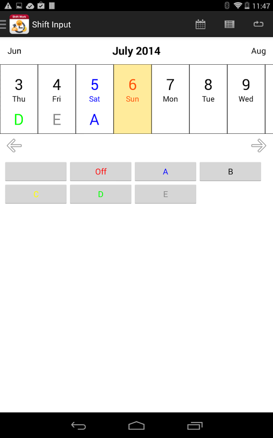 Shift Work Calendar截图6