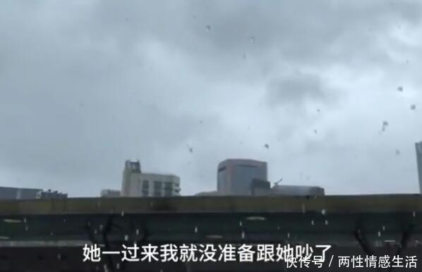 异地恋情侣吵架 女友顶着台风赶到上海道歉