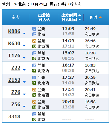 坐火车从兰州到北京西站多长时间,经过的车站