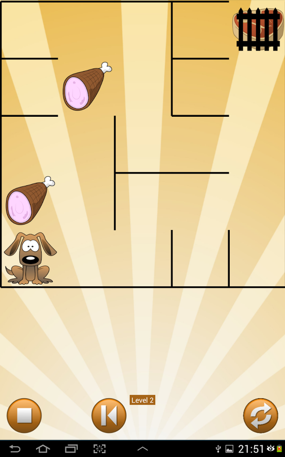 Bulldog find bones Maze puzzle截图3