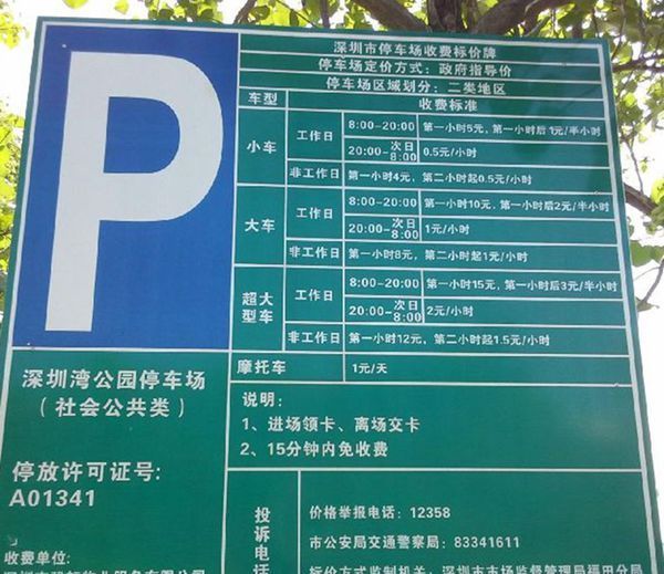 深圳红树林公园开车去哪里可以停车?怎么收费