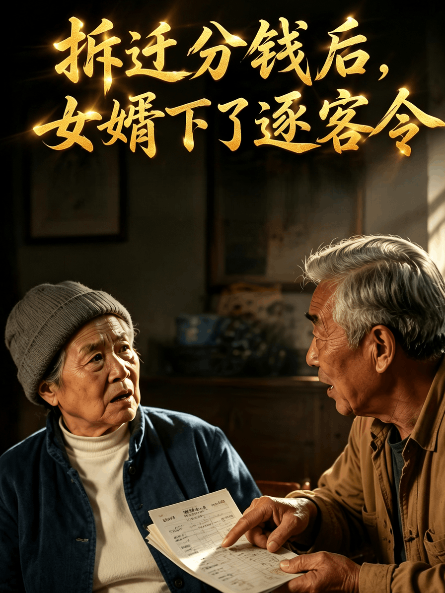 拆迁分钱后，女婿下了逐客令