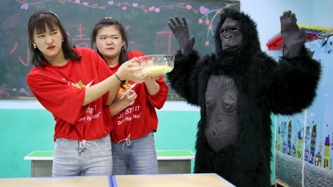 美女家务事 黑猩猩抢夺学生无硼砂泥