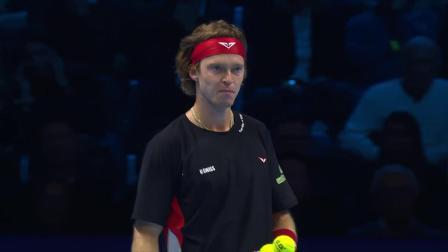 【全场回放】兹维列夫2-0卢布列夫 2024ATP年终总决赛小组赛