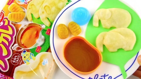 玩具益趣园 美味食玩DIY咖喱大象馕