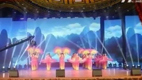 广场舞 舞姿优美好看的扇子舞