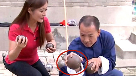 螳螂拳传人潘师父，拿着铁球练武多年，一身都是真功夫