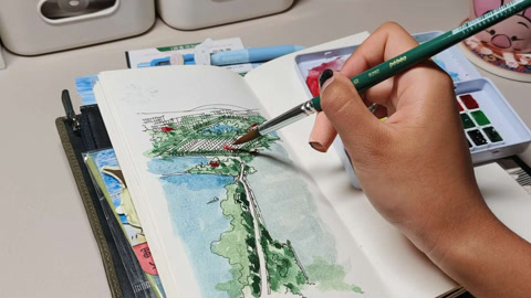 昆明手帐 鸟语花香 西山索道