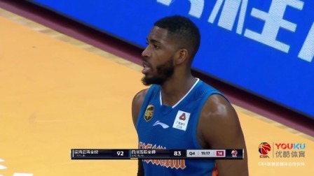 CBA 18/19赛季 天津VS四川第四节：状态火热多点开花，天津120-110四川