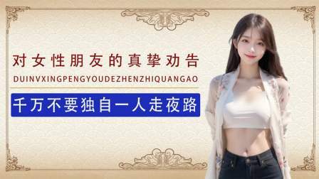 对女性的忠告！千万不要独自一人走夜路，简直不要太恐怖