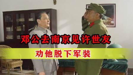 战史分析 邓公去南京见许世友，劝他脱下军装，许：这比扒我的皮还难受！