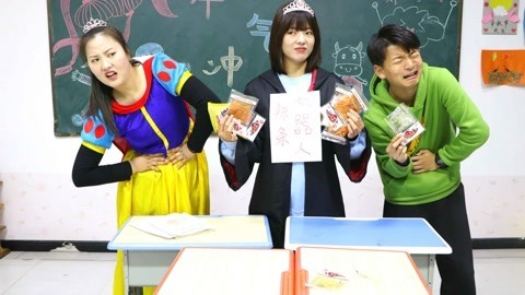 机器人给同学们送辣条吃，没想吃完却肚子疼，小美能治好吗？