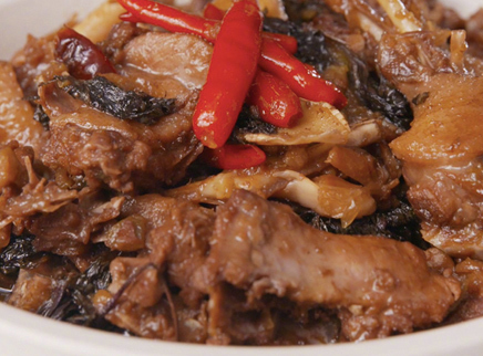 美食台 梅酒辣味鸭 最上头的鸭料理