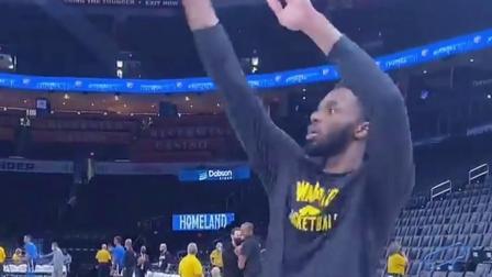NBA热辣资讯 近距离欣赏维金斯的投篮热身！这投篮姿势你打几分？