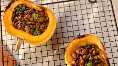 摩洛哥羊肉酿南瓜