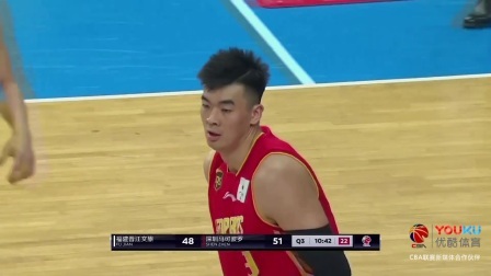 CBA 18/19赛季 福建VS深圳第三节：紧咬比分，三节过后福建76-80小比分落后