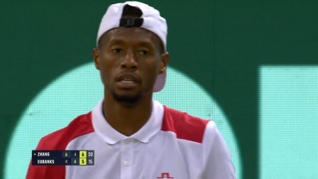 【原声纯享】张之臻2-1尤班克斯 2024ATP500哈雷站 男单1/4决赛