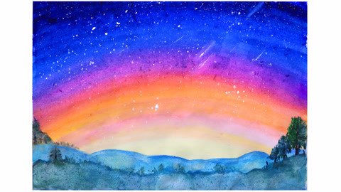 白白侠画画 穿越星空，你看到了奥特曼