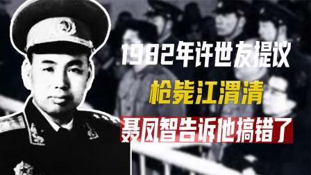 文史档案 1982年，许世友提议枪毙江渭清，聂凤智告诉他：搞错了