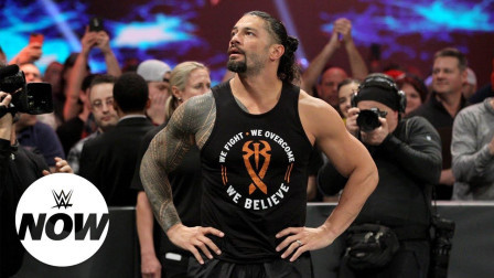 WWE RAW 2019 大狗罗门伦斯归来 感谢粉丝感谢家人