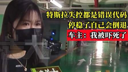 特斯拉失控都是错误代码,停稳了自己会倒退,车主：我被吓死了