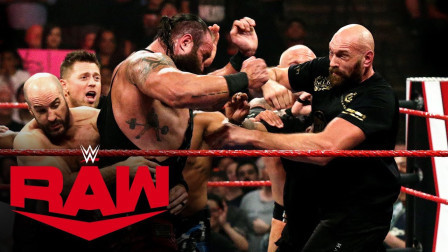 WWE RAW 2019 【RAW 10/07】拳王扭打人间怪兽 几十人拉架