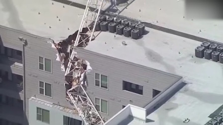 达拉斯遭遇超强风暴 塔吊倒塌造成1死6伤