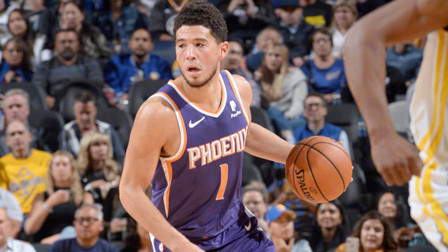 NBA流言收割机 库里左手骨折退赛布克31分，太阳6人得分上双轻取勇士