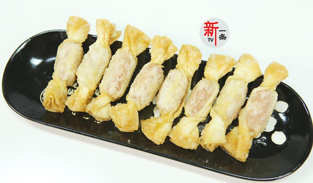 新一条美食 新一条肠仔饺，香肠和馄饨皮一起还能这么吃