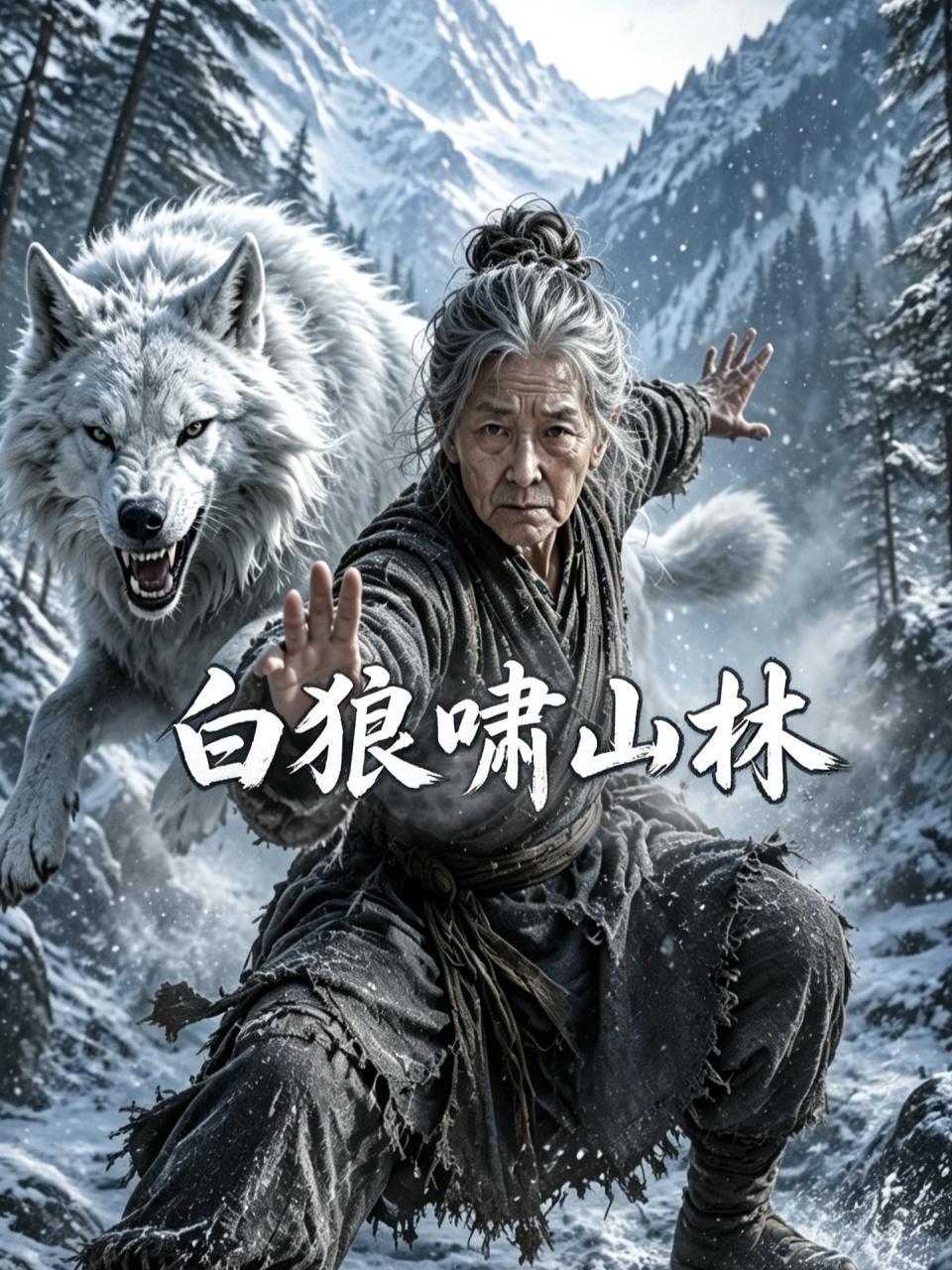 白狼啸山林